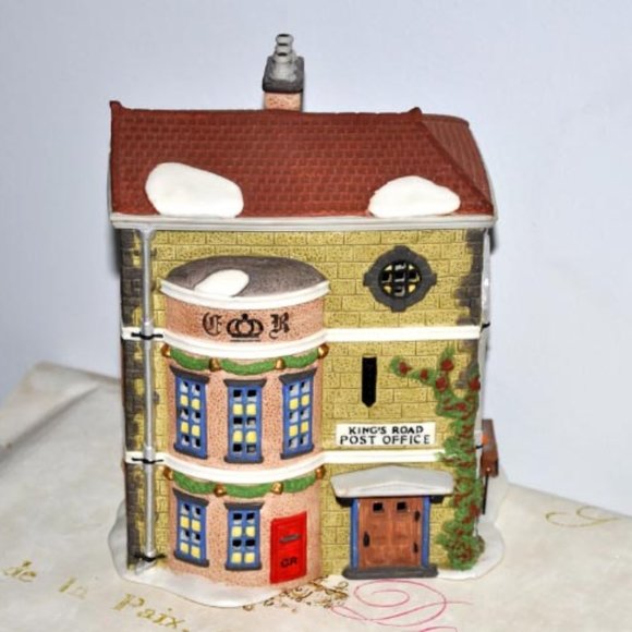 Department 56 Dickens Village Kings Road Post Office Collectible Lighted House - Picture 1 of 8